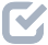 Grey Square with Checkmark